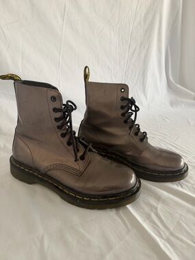 Dr. Martens 1460 Size 8 Lace-Up Boot in Metallic Brown